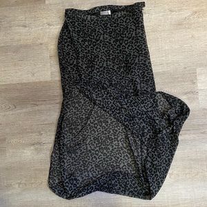 H&M Leopard sheer maxi skirt​